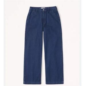 Abercrombie & Fitch Women's Blue Wide leg Jeans